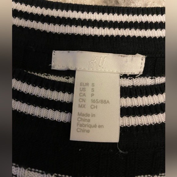 H&M Rib-Knit Striped Dress EUC - Picture 6 of 6
